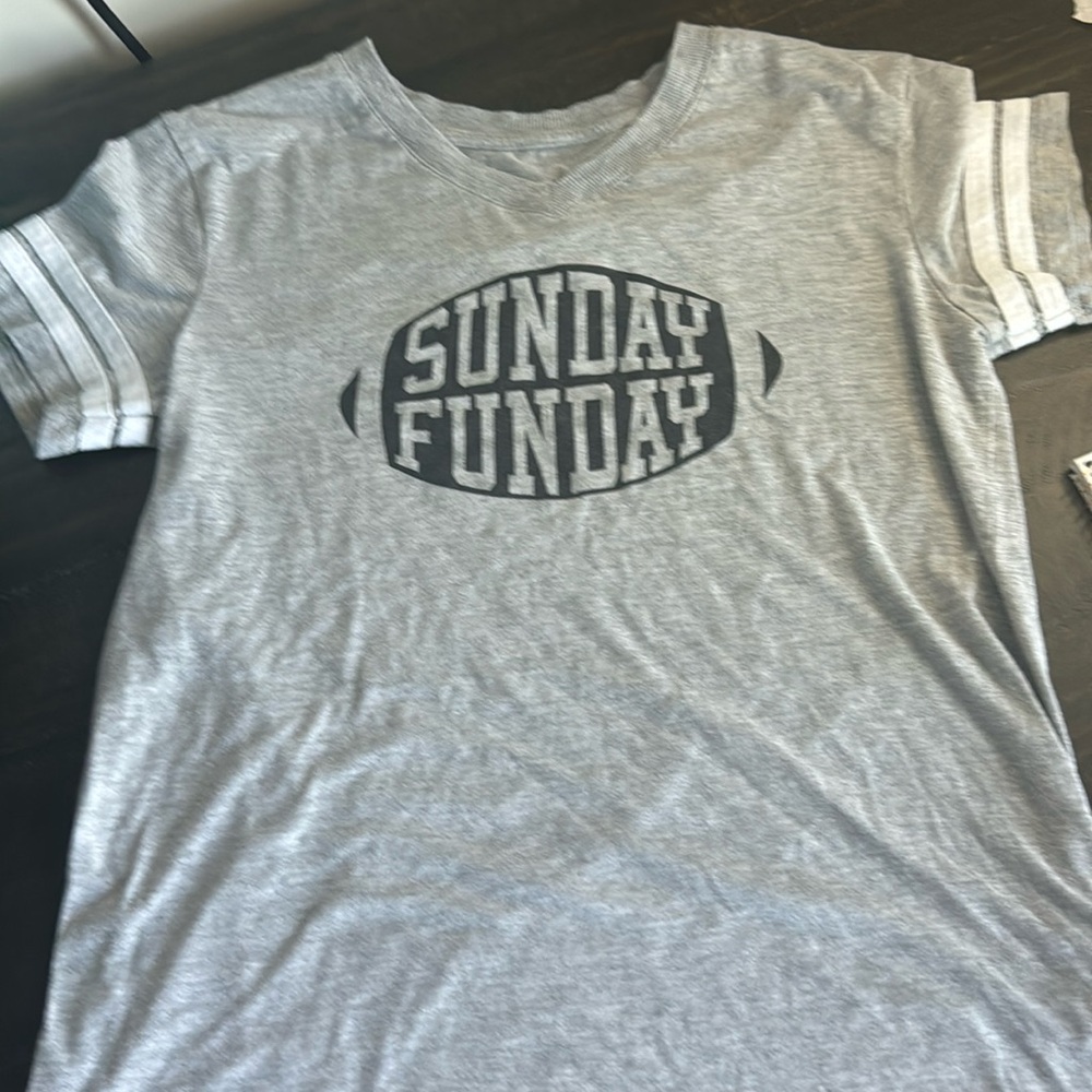 No boundaries xs gray and white SUNDAY FUNDAY